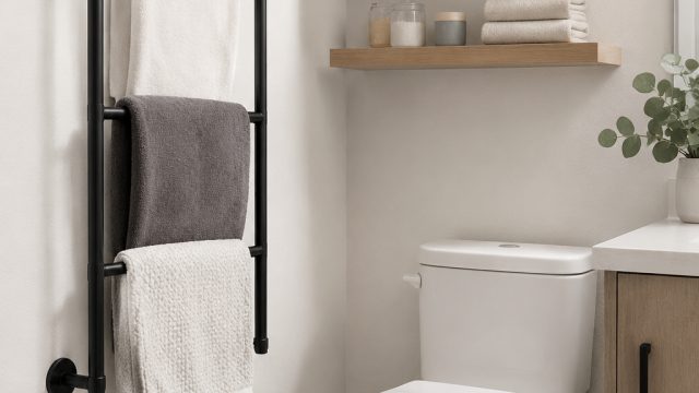 Transform Your Tiny Bathroom with This Affordable Towel Solution